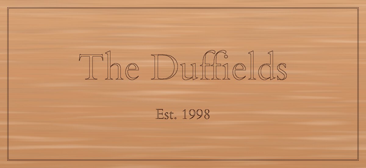 The same design with outline engraving